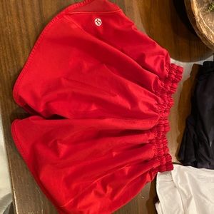 Lululemon size 4 red shorts